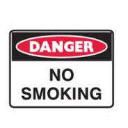 BRADY DANGER NO SMOKING METAL 450 X300MM 832581