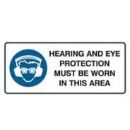 BRADY HEARING AND EYE PROTECTION SIGN 832253