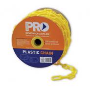 CHAIN PLASTIC YELLOW 8MMx25mtr COIL  PCY825