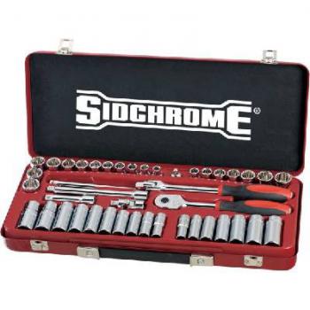 SOCKET SET SIDCHROME 3/8D MET/AF 43PCE  13107