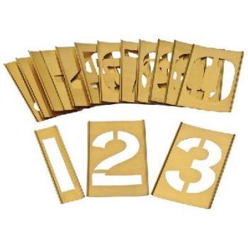Dymark Stencils 50mm No'S 0-9 Brass Interlocking 13700050