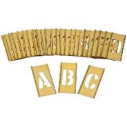 Dymark Stencils 50mm Letters A-Z Brass Interlocking 13711050