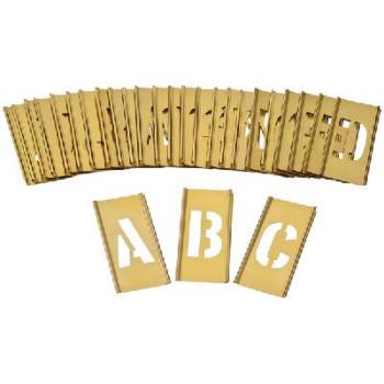 Dymark Stencils 50mm Letters A-Z Brass Interlocking 13711050