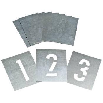Dymark Stencil Set Zinc Figure 0-9mm 100mm 13801100
