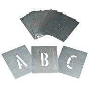 Dymark Zinc Stencil Set Letter A-Z 75mm 13810175