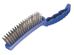 Brush Wire 4 Row Brazing Plastic Hdle Oates B-14030