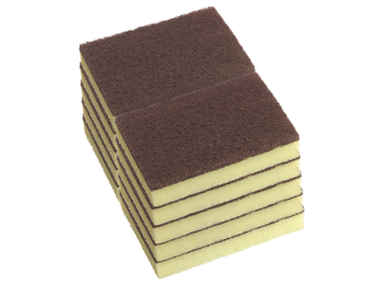 Scour-N-Sponge Medium Maroon 150 x 100 Oates Pk10