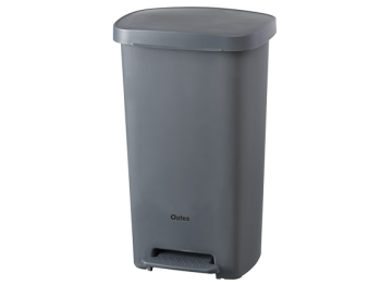 Bin Garbage 50L Grey Pedal Oates 165955