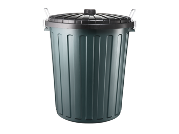 Bin Garbage Plastic H/D 55L W/Lid Oates Gb-55Plas