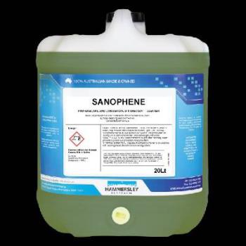 Sanophene - Hospital Grade Cleaner/Disinfectant/Sanitiser/Deodoriser - 20lt Cube Drum 300-0020-76