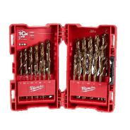 Milwaukee Drill Set Red Helix Cobalt 25 pce Kit 48892531
