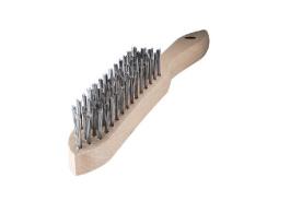 Brush Wire 4 Row Timber S/S 4RWHBSS