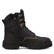 Oliver Boots All Terrain Zip Lace Up Black Size 8 1/2 55-345Z-8 1/2