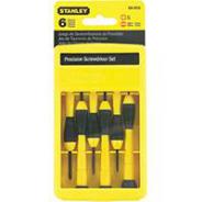 Screwdriver Set 6pc Precision Stanley 66-052