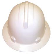 HARD HAT WIDE BRIM WHITE POLYCARB (TYPE 2) - WH HH44:WH