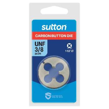 BUTTON DIE CARBON UNF 3/8X24 1-1/2