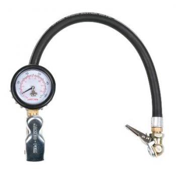 DIAL TYRE INFLATOR 50mm WITH CLIP ON CHUCK  02.0150