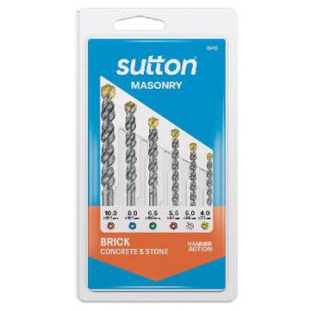 Sutton Drill Set Masonry 6pce 4-10mm Smd-2
