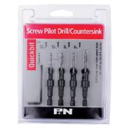 Quickbit Pilot Drill/Countersink Set 5pce 105SDC000