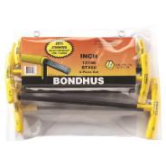 Bondhus Hex Key Set 6 Ball End T-Handle 5/32-3/8