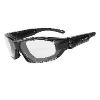 Scope LED Gloss Frame Clear Lens Genisys Safety Spectacles - Black 151LED