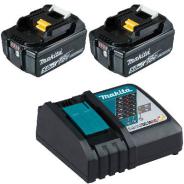 Makita 18V 2 x 5.0Ah Batteries & Single Port Charger Kit - 199179-3