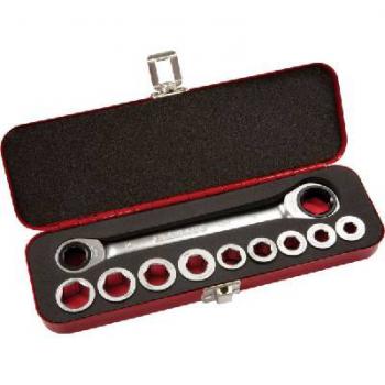 SPANNER SET SIDCHROME RATCHET D/END 11-IN-1  SCMT21350