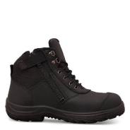 Oliver Boots Lace Up Black Zip Sided Ankle Boots Size 12 34-660/12
