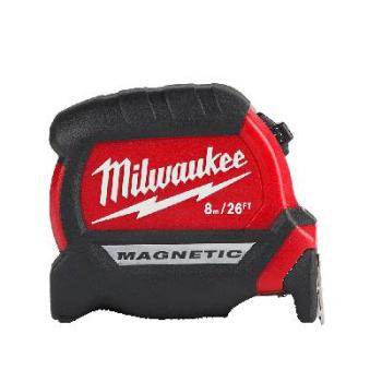 Milwaukee Tape Measure Compact Magnetic 8M/26Ft 48220526