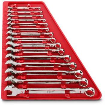 Milwaukee 15 Piece Imperial Combination Ring & Open End Spanner Set - 48229415