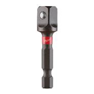 Milwaukee Adaptor 3/8Dr x 1/4 Hex Bit Shockwave 48325031