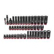 Milwaukee Impact Socket Set 3/8 Sae & Metric Deep 6 Point 43 Piece 49667009