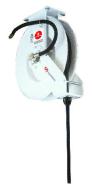 Alemlube Hose Reel Twin Pedestal High Pressure Washdown 10mm x 15M Max Work 2465Psi 504450
