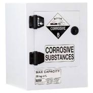 Corrosive Substance Storage Cabinet: Polypropylene - 20L - 1 Door - 1 Shelf