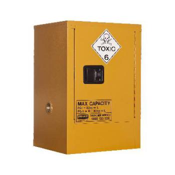 Toxic Substance Storage Cabinet: 30L - 1 Door - 1 Shelf