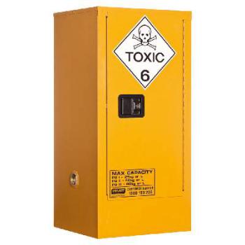 Toxic Substance Storage Cabinet: 60L - 1 Door - 2 Shelves