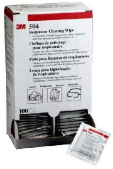 3M Respirator Wipes 504/07065 (Pk100) AT010587411