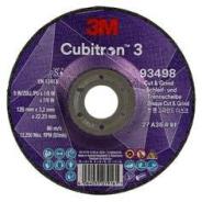 3M Cubitron 3 Cut And Grind Wheel 93498 36g T27 125 mm x 3.2 mm x 22.23 mm (5 x 1/8 x 7/8 In)