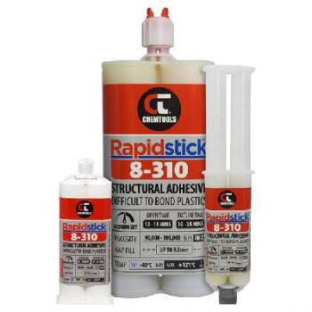 Rapidstick Structural Adhesive, Medium Set, Difficult To Bond Plastics, 400ml Dual Cartridge, 1:1 8-