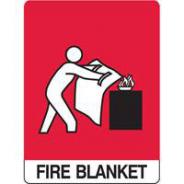 Brady 835971 Sign Fire Blanket Mtl 300 x 450mm