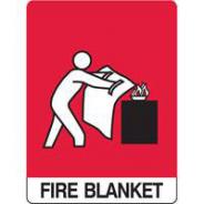 BRADY 835971 SIGN FIRE BLANKET MTL 300 X 450MM