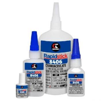 Rapidstick Instant Adhesive (8406), Wicking Grade, Rubber & Metal Bonding, 25ml 8406-20