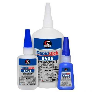 Rapidstick Instant Adhesive (8408), Wicking Grade, Low Odour/Low Bloom, 25ml 8408-20