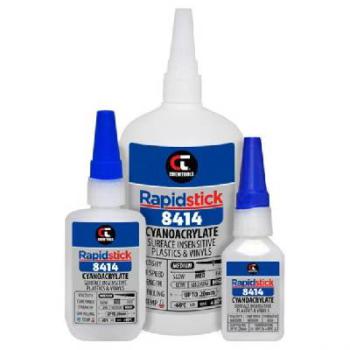 Rapidstick Instant Adhesive (8414), Surface Insensitive, Plastics & Vinyls, 500g 8414-500
