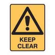 Brady Sign 841651 Keep Clear 225 x 300mm