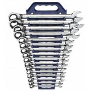 SPANNER SET GEARWRENCH RATCHET COMB REV 16PC 8-25MM  9602RN