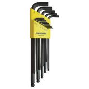 Bondhus Hex Key Set13 Ball End L-Wr Inch XL 050-3/8 BD16037