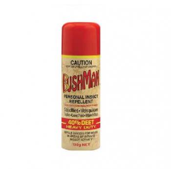 BUSHMAN REPELLENT 40% DEET AEROSOL 130GM BU130A