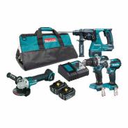 Makita 18V 5.0Ah Brushless Cordless 4 Piece Combo Kit - DLX4102T