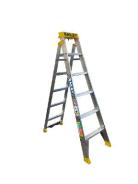 Bailey Dual Purpose Step Ladder Pro Aluminium Dp6 150kg Punchlock FS13988